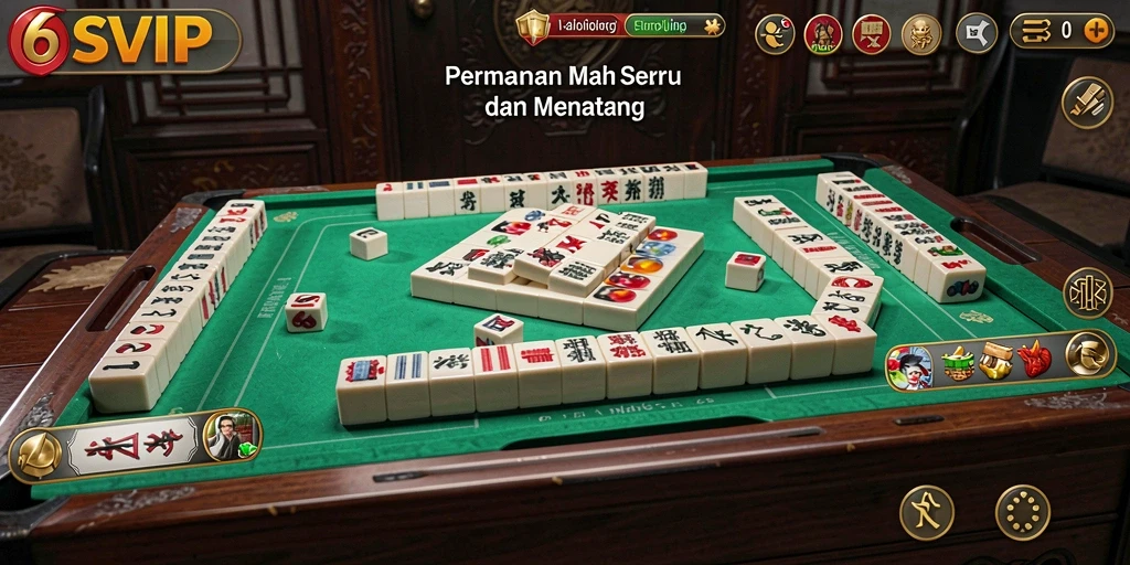 Tampilan menarik dari gameplay Mahjong di 6SVIP.