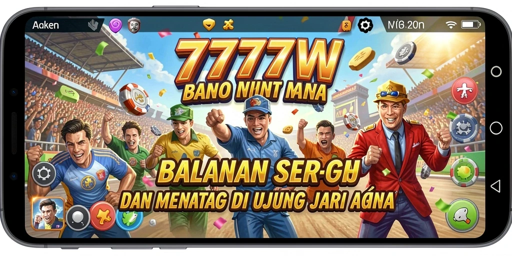 Screenshot gameplay <strong>7777W</strong> menampilkan balapan mendebarkan di lintasan yang beragam.