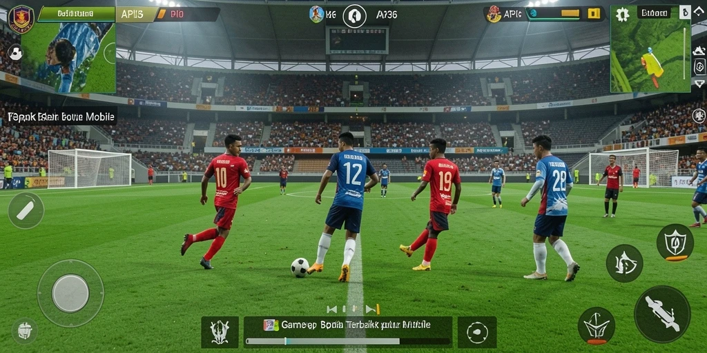 Tampilan gameplay seru dalam API36 dengan aksi sepak bola yang mendebarkan.