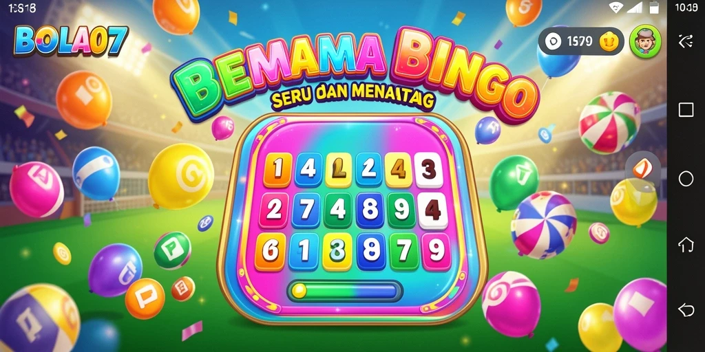 Tangkapan layar gameplay BOLA07 yang menampilkan suasana permainan Bingo.