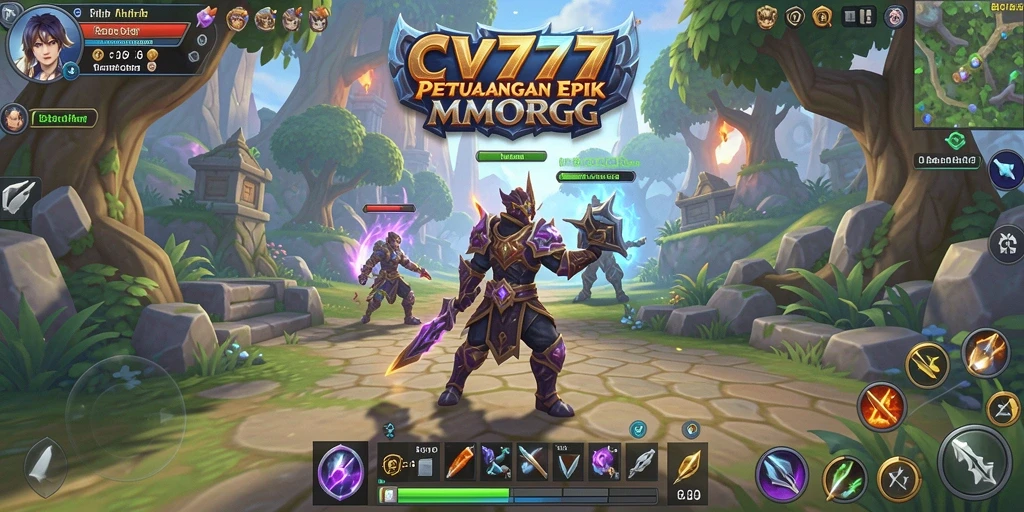 Gameplay CV777 yang seru dalam dunia MMORPG yang luas.