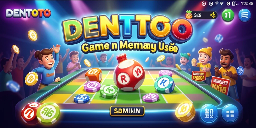 Tampilan gameplay DENTOTO yang seru dan interaktif.