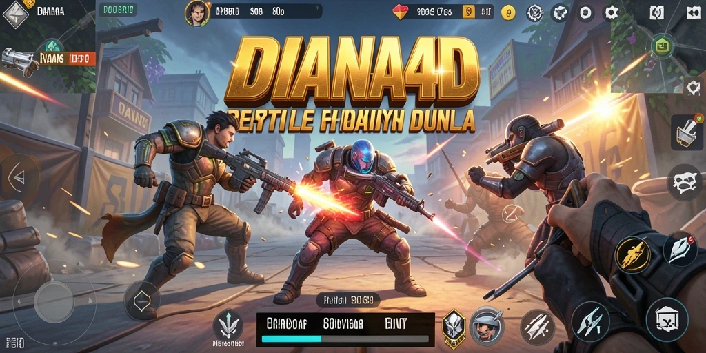Gameplay mendebarkan di DIANA4D dengan pertempuran intens.