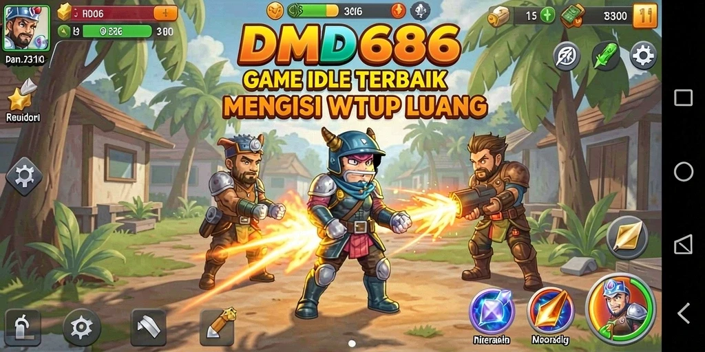 Tampilan menarik gameplay DMD686 dalam suasana Idle.