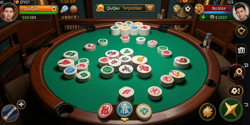 Tampilan gameplay seru dalam DY01 di kategori QiuQiu.