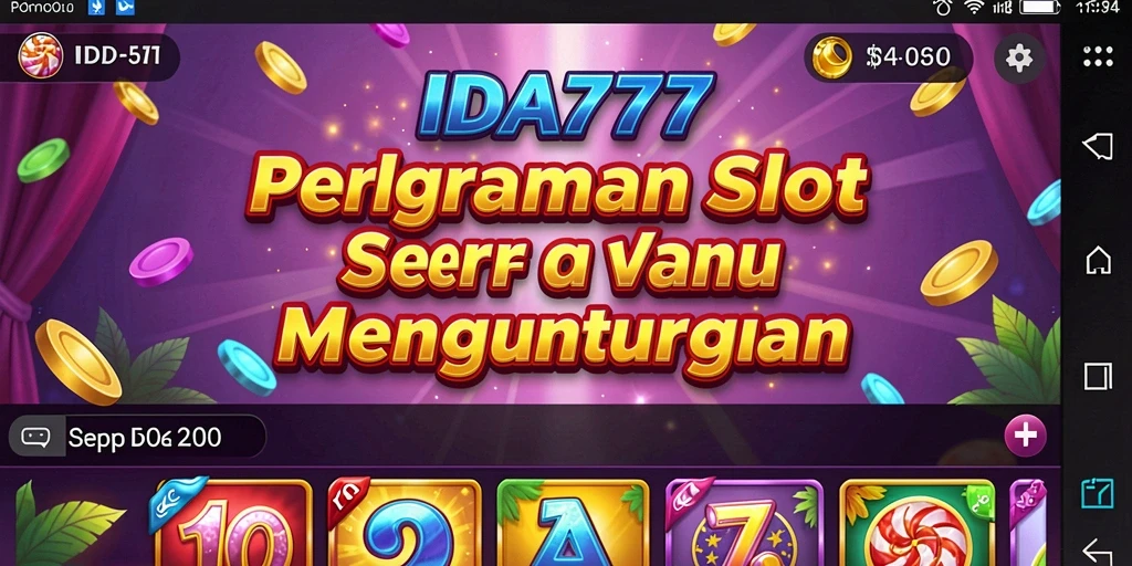 Tampilan gameplay menarik di IDA777 dengan grafis slot yang memukau.