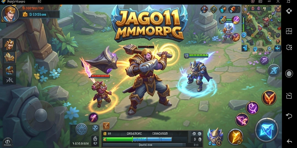 Tampilan gameplay JAGO11 yang mengasyikkan dan penuh warna.