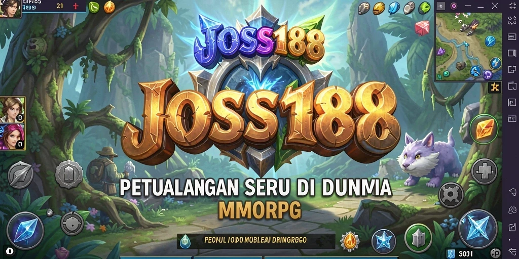 Screenshot utama JOSS188 menampilkan aksi petualangan MMORPG yang seru.