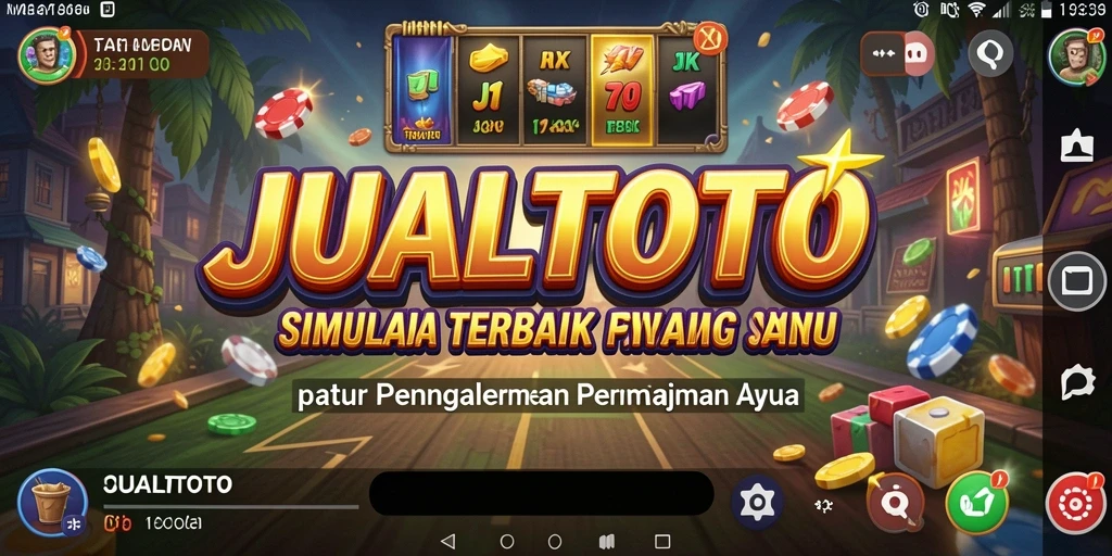 Tampilan gameplay menarik dari JUALTOTO dengan elemen simulasi.