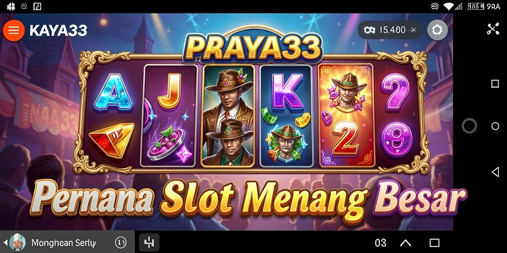 Tampilan gameplay menarik KAYA33 dengan mesin slot yang memukau.
