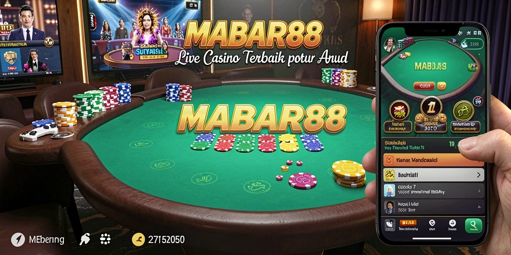 Tampilan menawan gameplay Live Casino di MABAR88 dengan dealer profesional.