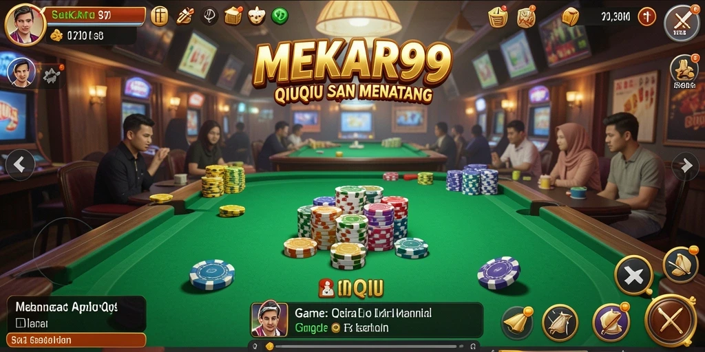 Tampilan gameplay QiuQiu yang menarik di MEKAR99.