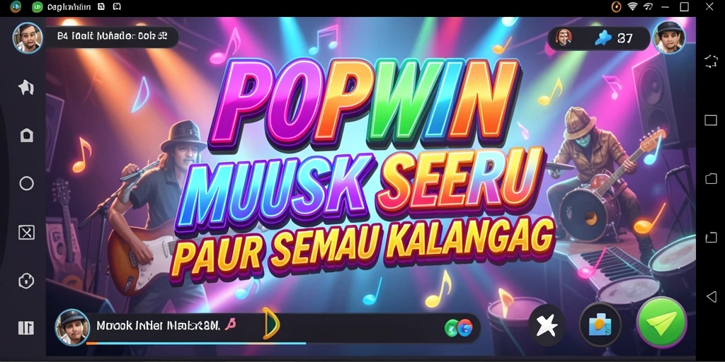 Tampilan gameplay POPWIN yang menarik dan interaktif.