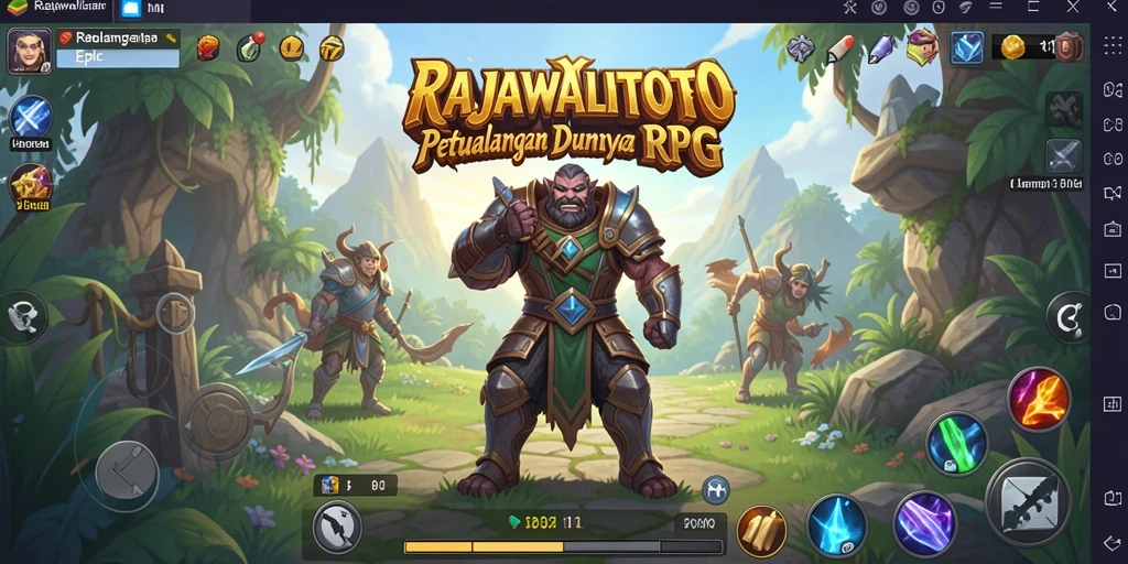 Tampilan gameplay RAJAWALITOTO yang menakjubkan dan imersif.