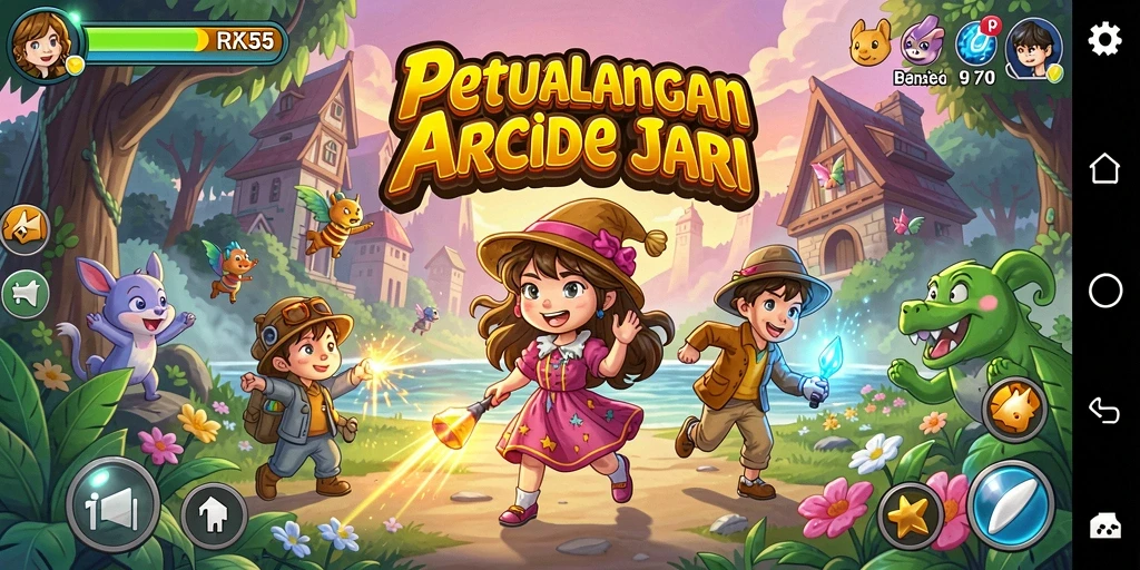 Cuplikan gameplay RK55 dengan aksi seru dan grafis menawan.