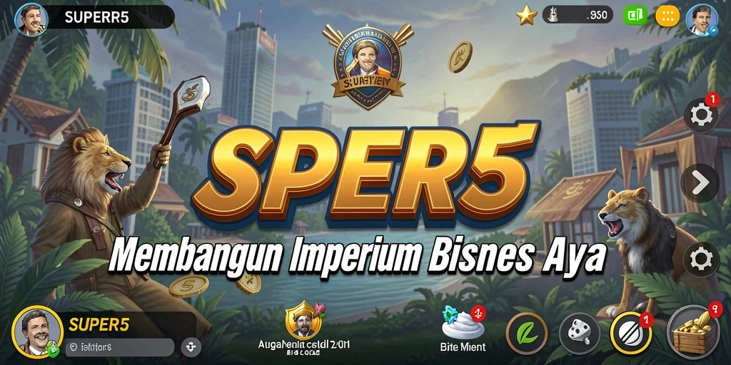 Screenshot gameplay SUPER5 yang menarik dan menantang.