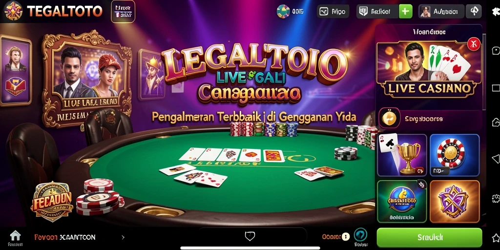 Screenshot gameplay TEGALTOTO yang menampilkan pengalaman Live Casino yang mendebarkan.